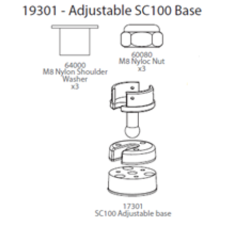 Adjustable base module 19301