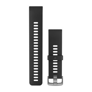 Garmin Replaceable watch strap, black silicone