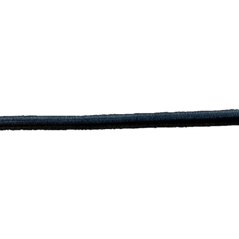 Rubber line, black, 3 mm