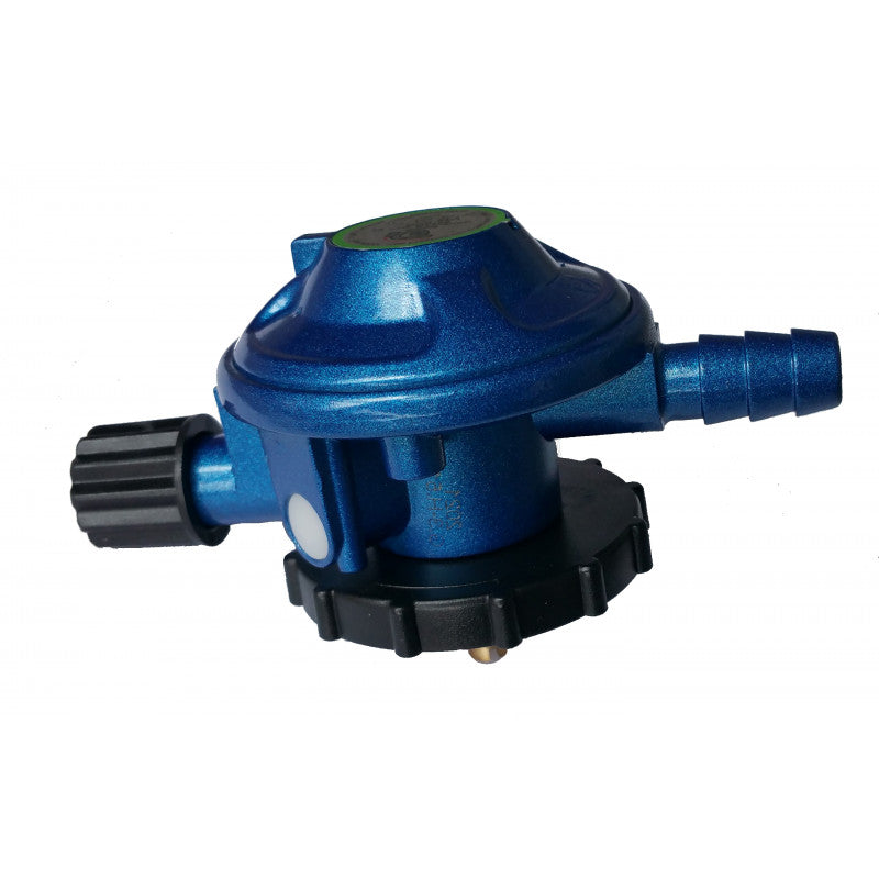 Gas reg t/DK hose. IC-gaz blue w/handwheel