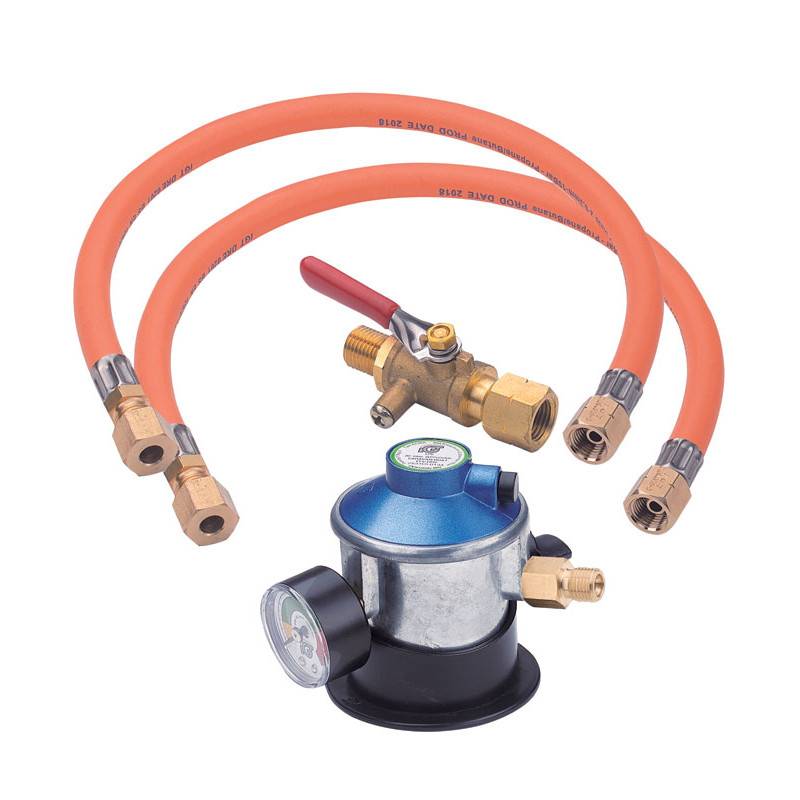 Gas regulator Jumbo click on with 0.9m hose conversion saw