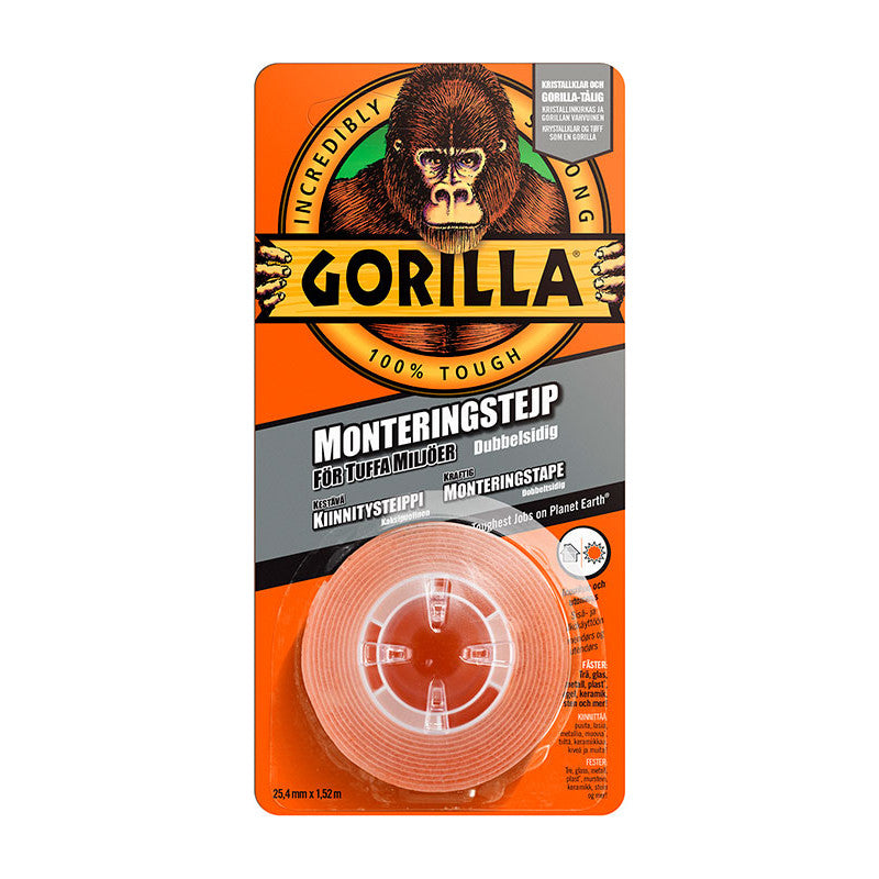 Gorilla Dob.glue. mounting tape 1.52m