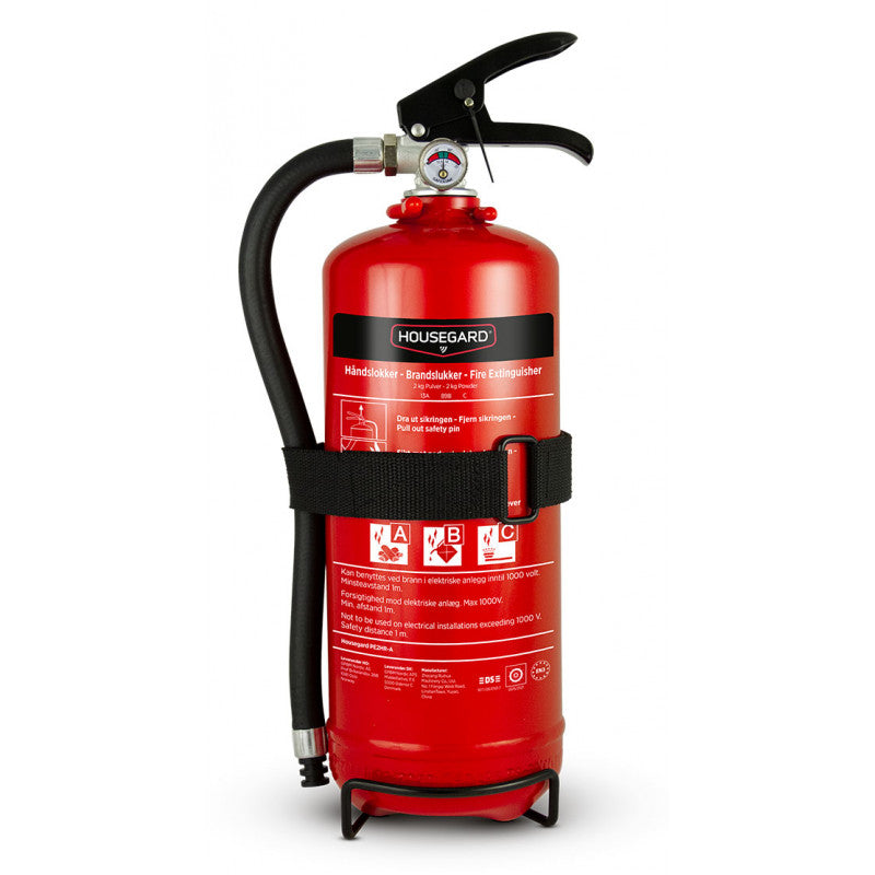 Housegard fire extinguisher SOLAS 2 kg red