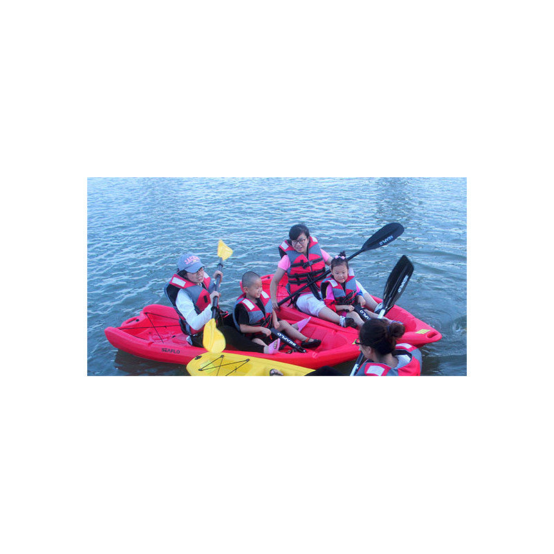 Kayak, voksen+barn, rød, komfort,238,5cm