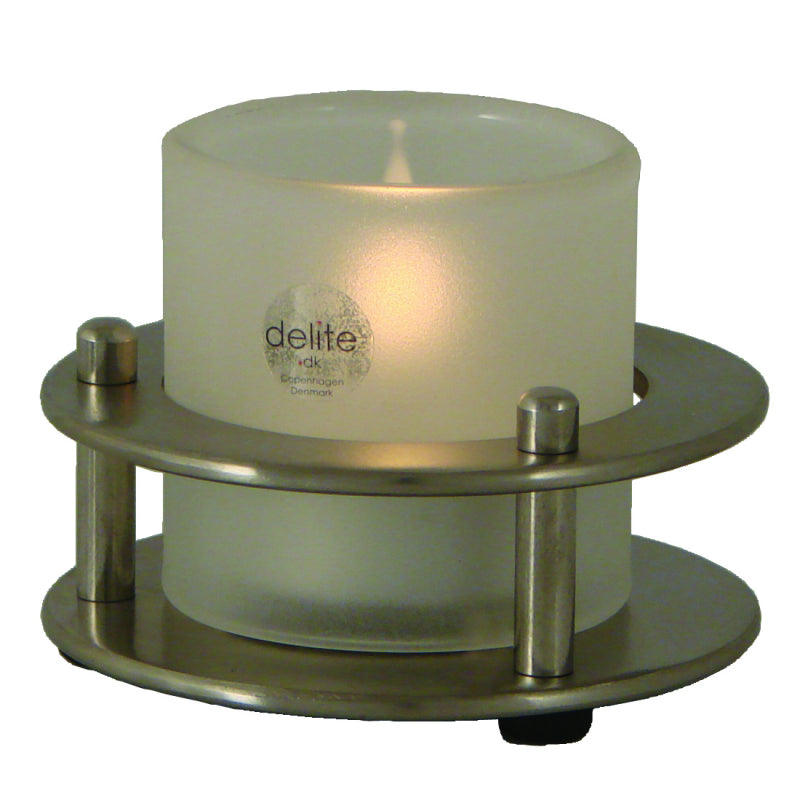 Porthole tealight holder Brass