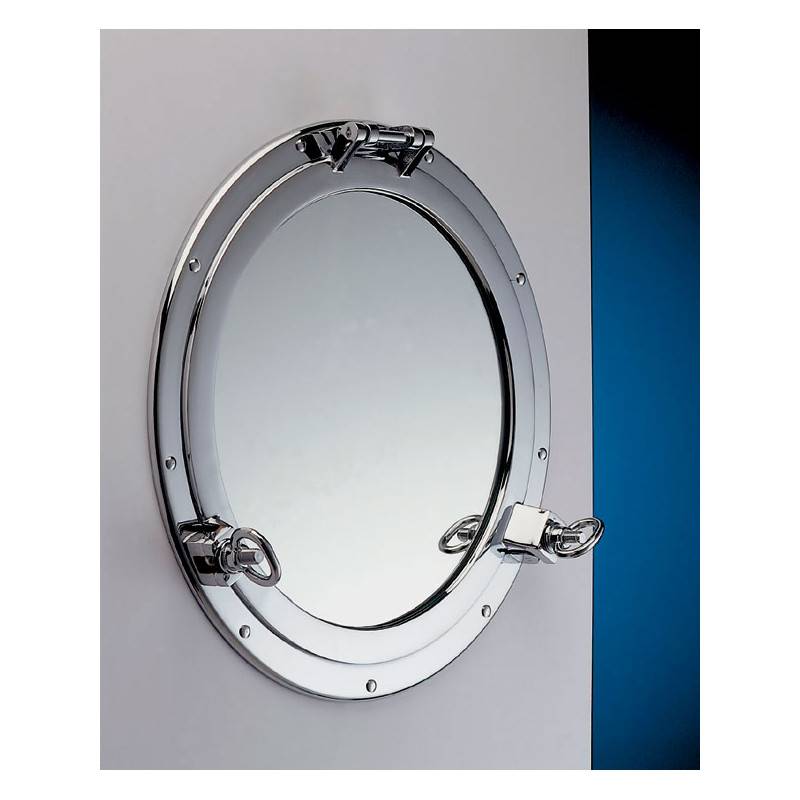 Porthole mirror Ø180xØ125 chrome-plated brass