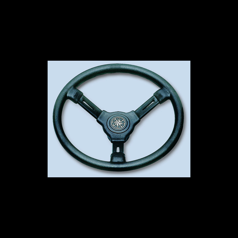 Steering wheel, black, 3 spoke dia. 350 mm