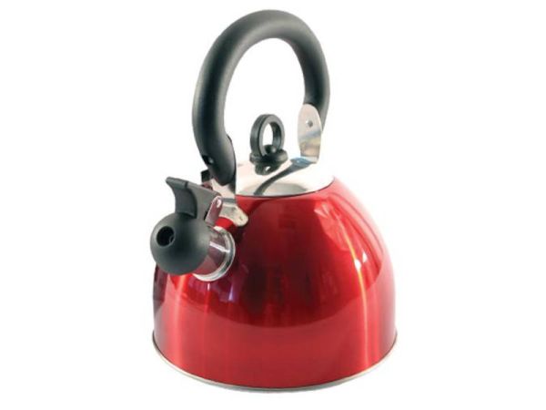 Kettle with whistle 2.5 liters Red