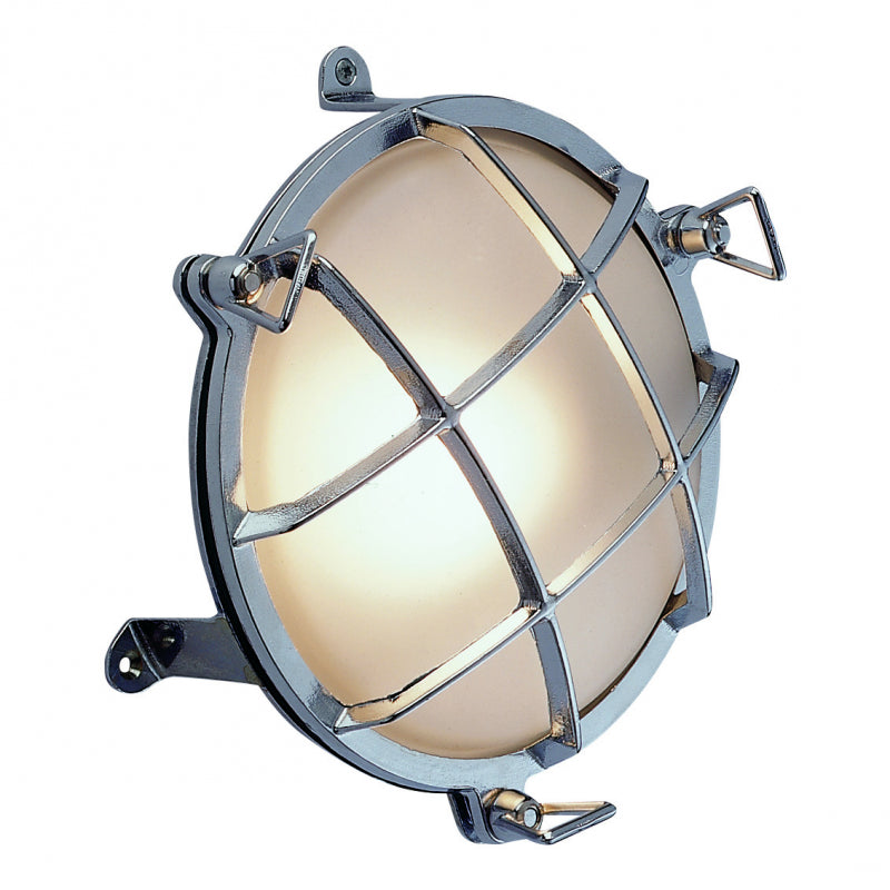 Bulkhead lamp, round, edge mounted, 175mm