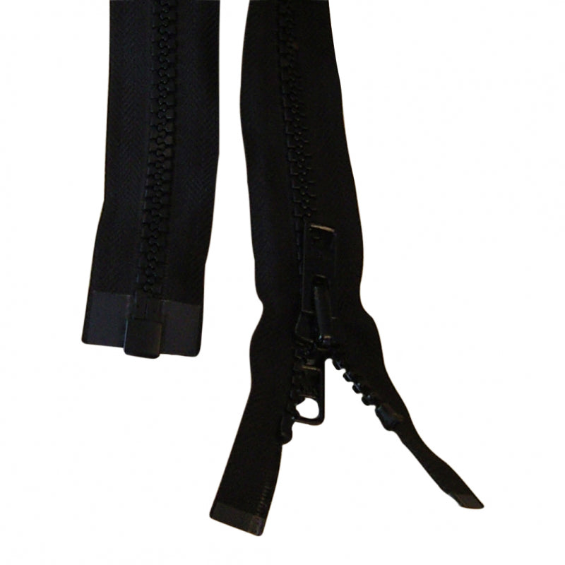 Zipper, black, 90 cm