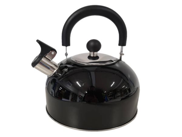 Kettle with whistle 2.5 liters Black