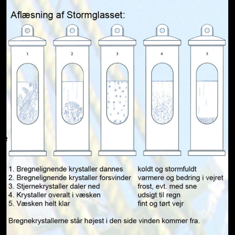 Storm glass brass incl. suspension