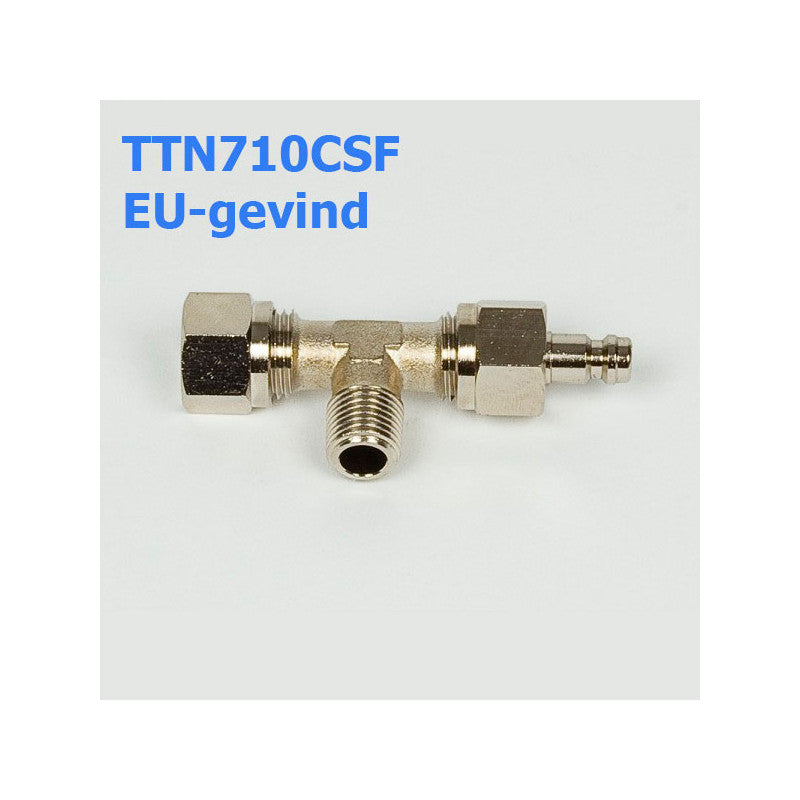 T-fitting 1/4' outlet UNF 2 pcs