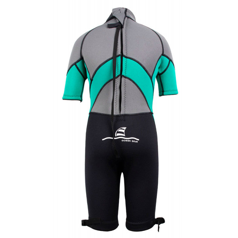 Wetsuit OcenB 3mm Boys turquoise, short 6Y