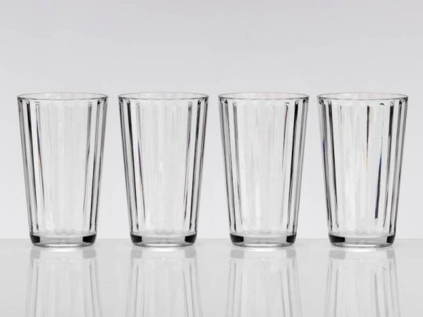 Crystal Line, Clear Water Glass, 4 pk