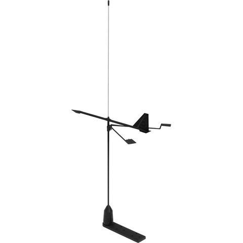 Hawk VHF Antenna with Wind Indicator, 20m cable and bracket 3dB 90cm