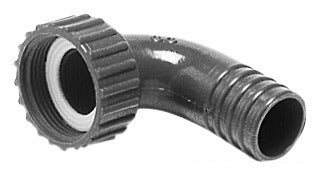 Swivelling hose adaptor straight 25 mm
