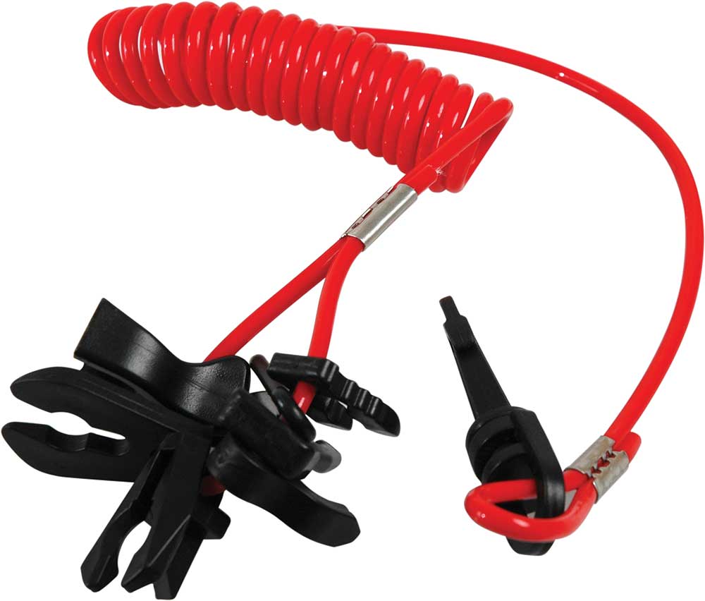 Quickstop spiral cable with 10 clips