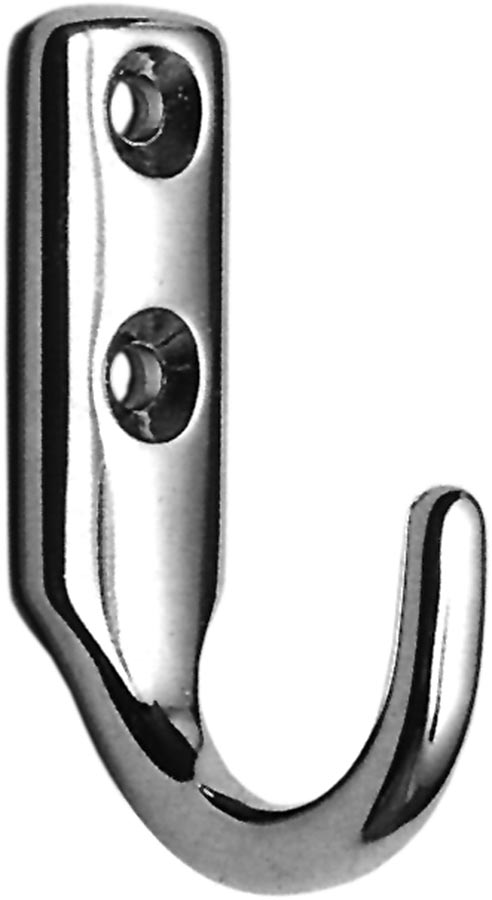 Clothes hook stainless steel Polished 26x12mm