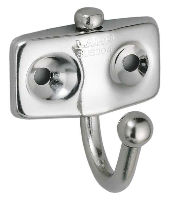 Clothes hook swivel stainless steel 35x35mm