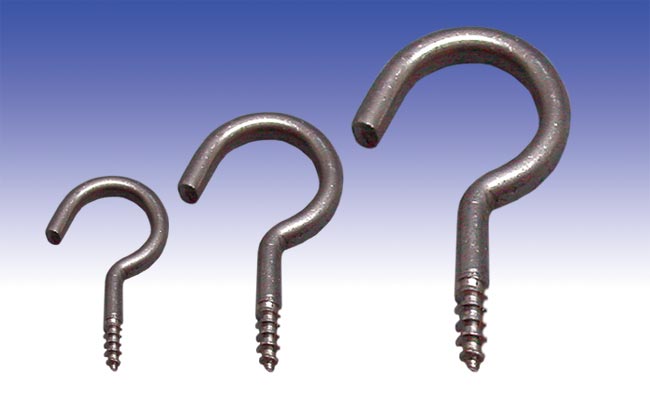 Hook stainless 3.5x50x16mm 3 pcs.
