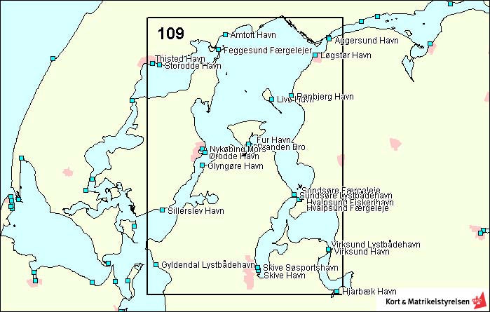 Søkort DA 109 Limfjorden Mors-Løgstør