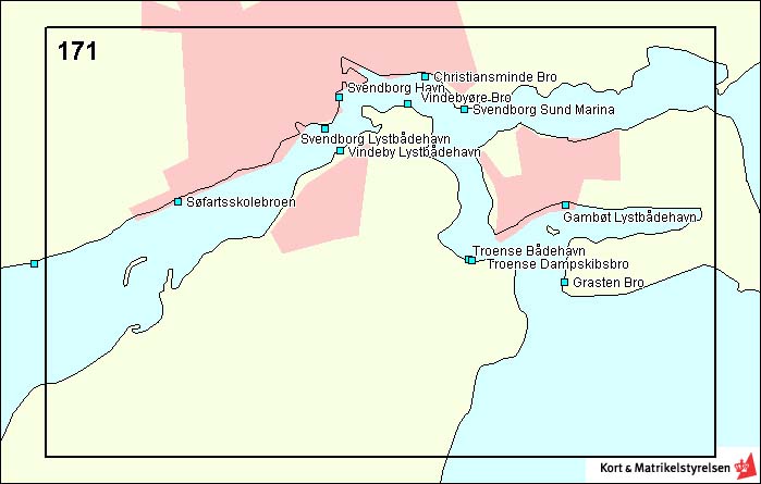 Sea map DA 171 Svendborg Sund
