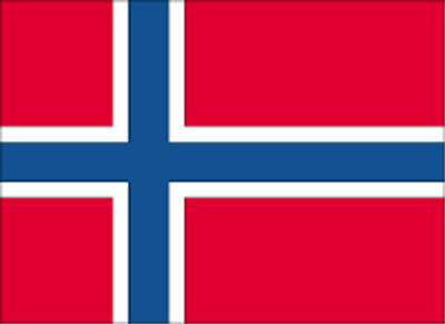 Gæsteflag Norge trykt 30x45cm