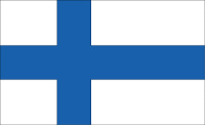 Gæsteflag Finland trykt 30x45cm