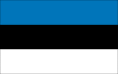 Gæsteflag Estland trykt 30x45cm