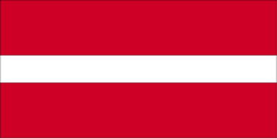 Gæsteflag Letland trykt 30x45cm