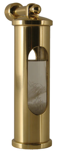 Storm glass brass incl. suspension