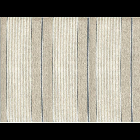 Textile cloth olmer stripe, blue surface treated